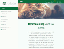 Tablet Screenshot of dierenkliniekhetleijdal.nl